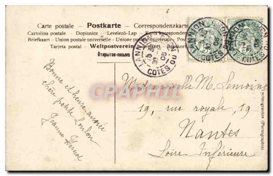 CPA Fantaisie Enfants — Verso