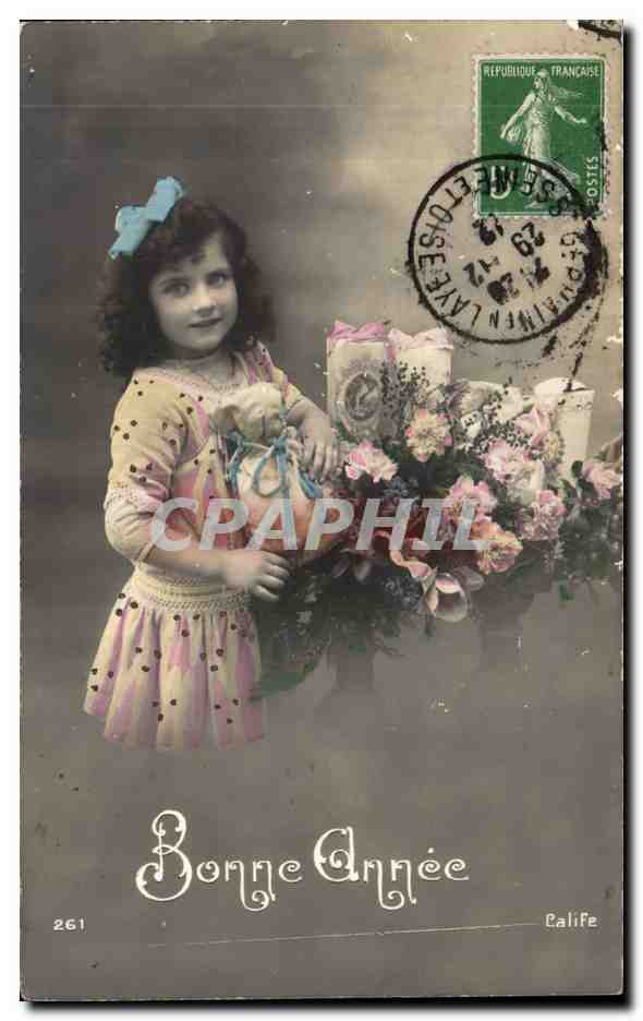 CPA Fantaisie Enfant Bonne annee