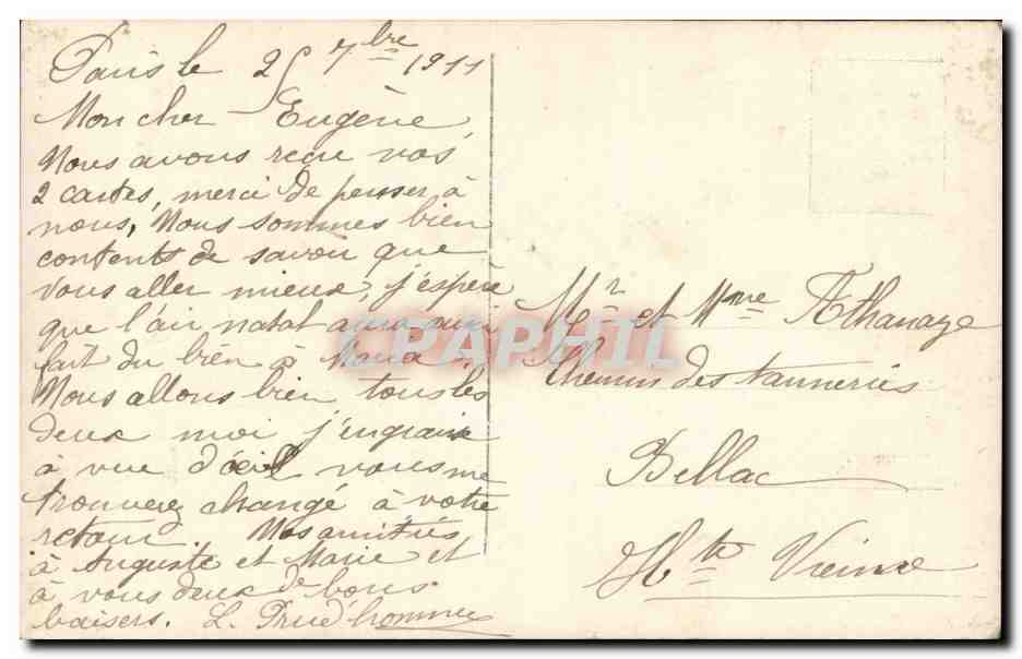 CPA Fantaisie Enfant — Verso