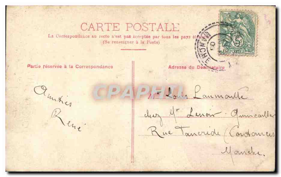 CPA Fantaisie Enfant Bonne fete — Rückseite