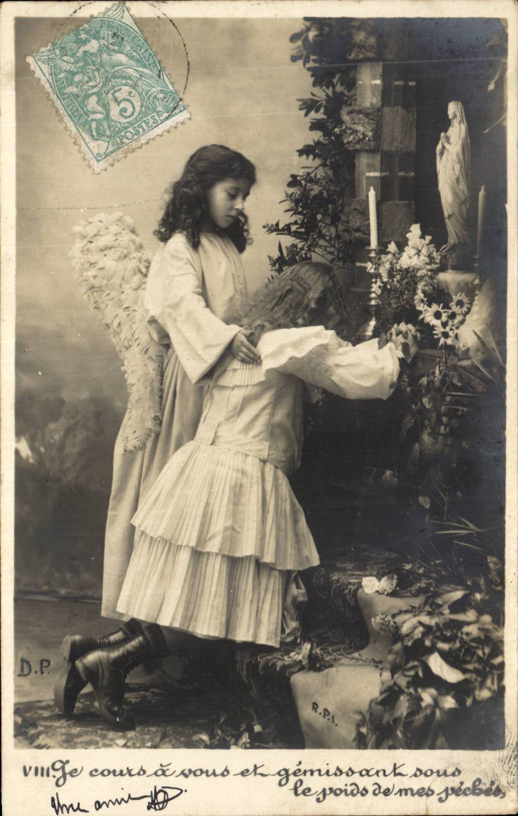 CPA Fantaisie Enfants Ange angel