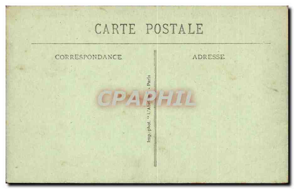 Paris CPA Vue generale du Louvre Le CArrousel L'arc de triomphe et le monument de Gambetta — Rückseite