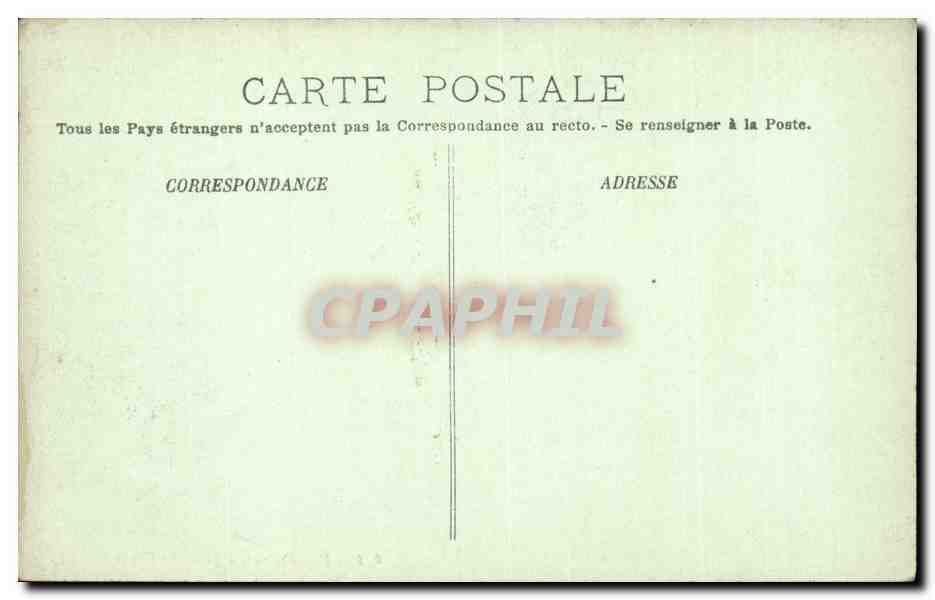 Paris CPA La place des Vosges — Rückseite
