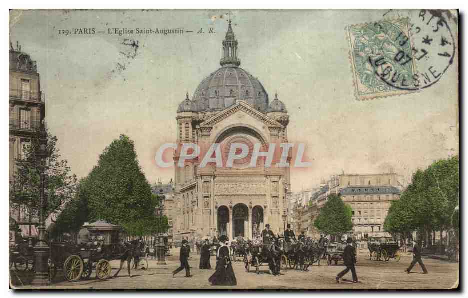 Paris CPA Eglise Saint Augustin