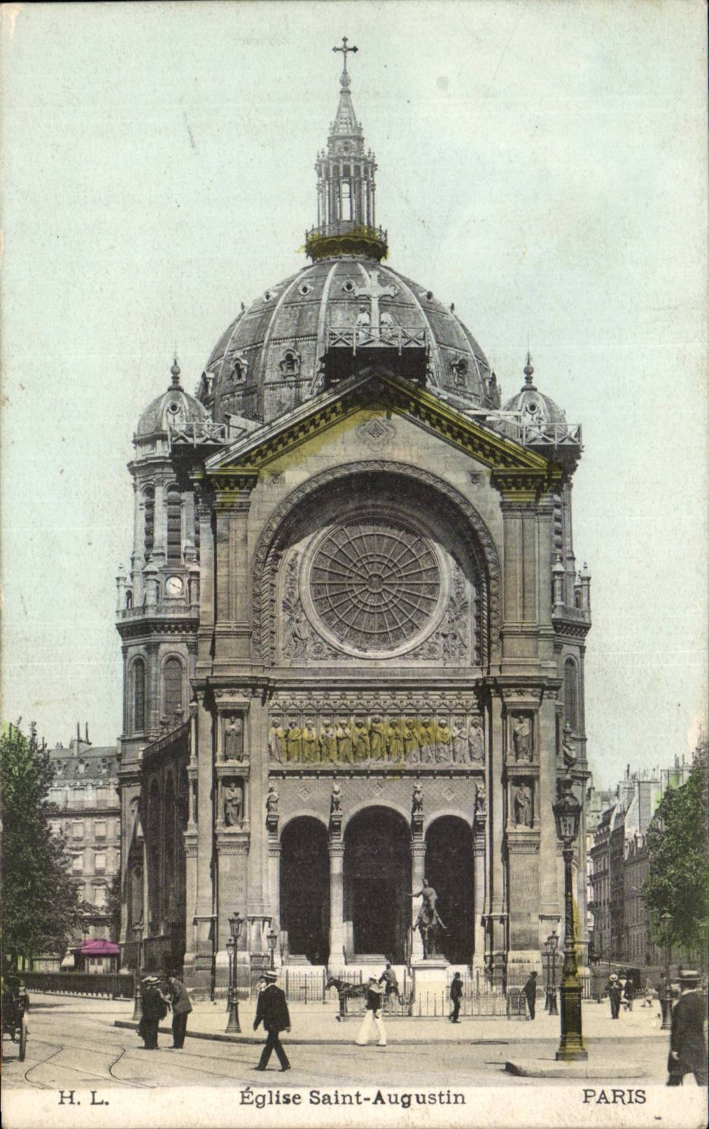 Paris CPA Eglise Saint Augustin