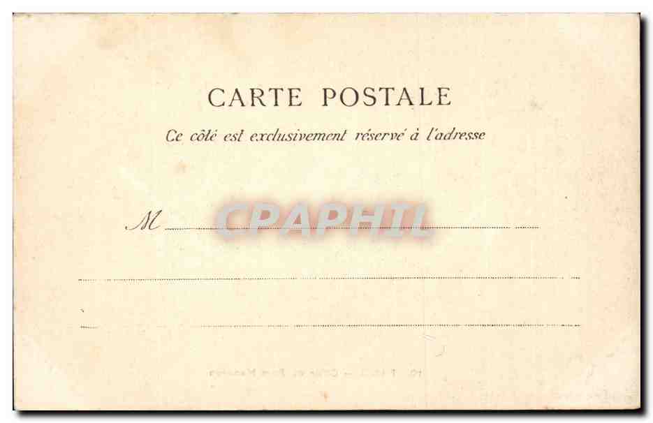 CPA Paris GRille du parc Monceau — Rückseite