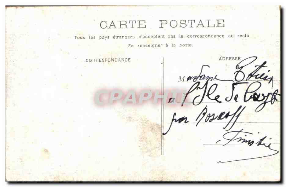 CPA Paris Le petit Palais — Rückseite
