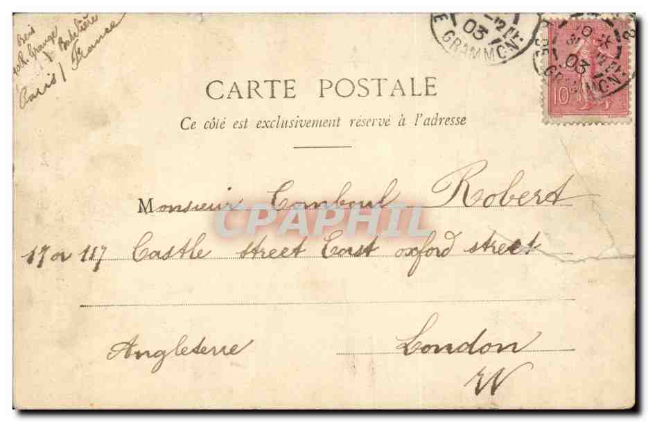 CPA Paris Jardin du Lxuembourg Fontaine de Medicis — Verso