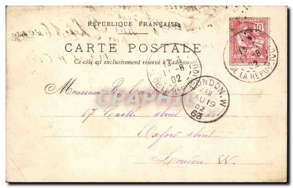 CPA Paris St Germain l'auxerrois — Rückseite