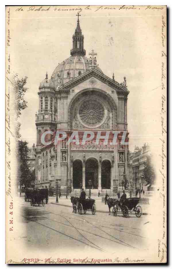 CPA Paris Saint Augustin Eglise