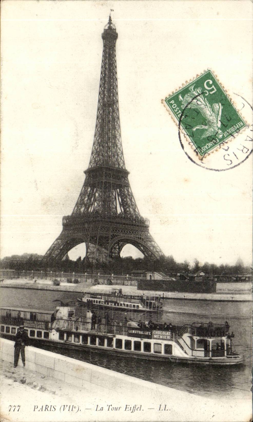 CPA Paris Tour Eiffel Peniche
