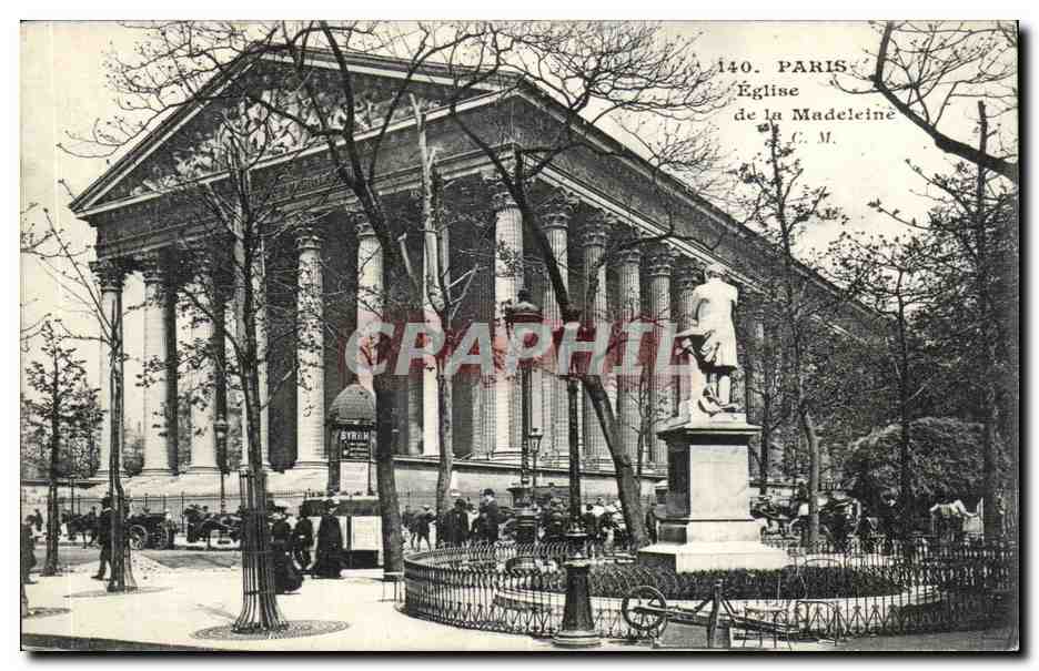 CPA Paris Eglise de la Madeleine