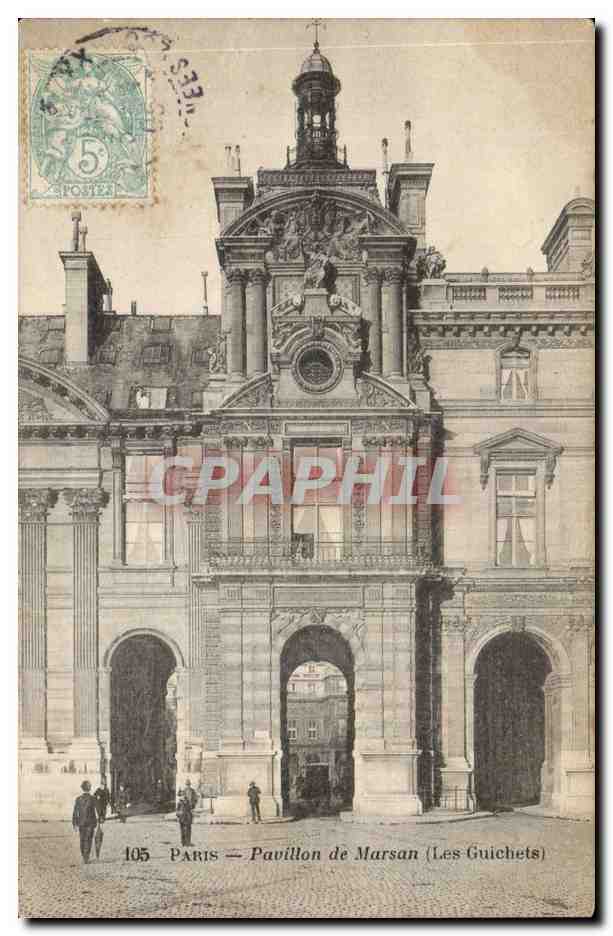 CPA Paris Pavillon de Marsan ( les guichets )