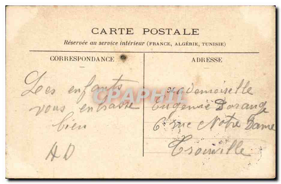 CPA Paris Pavillon de Marsan ( les guichets ) — Verso