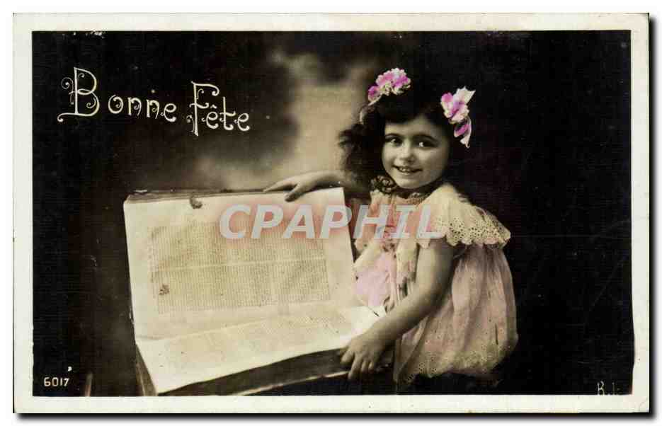 CPA Fantaisie Enfant Bonne fete