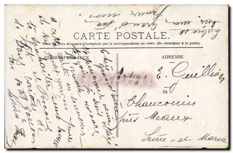 CPA Fantaisie Enfant Bonne fete — Rückseite