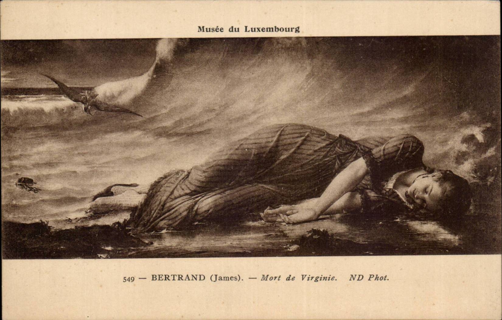 CPA Musee du Luxembourg Bertrand Mort de Virginie