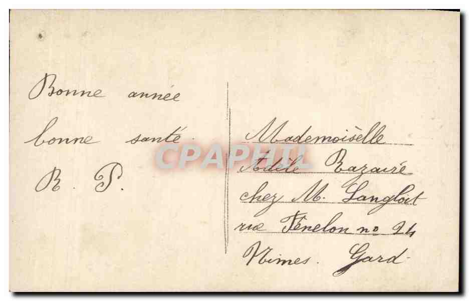 CPA Fantaisie Bonen annee — Back