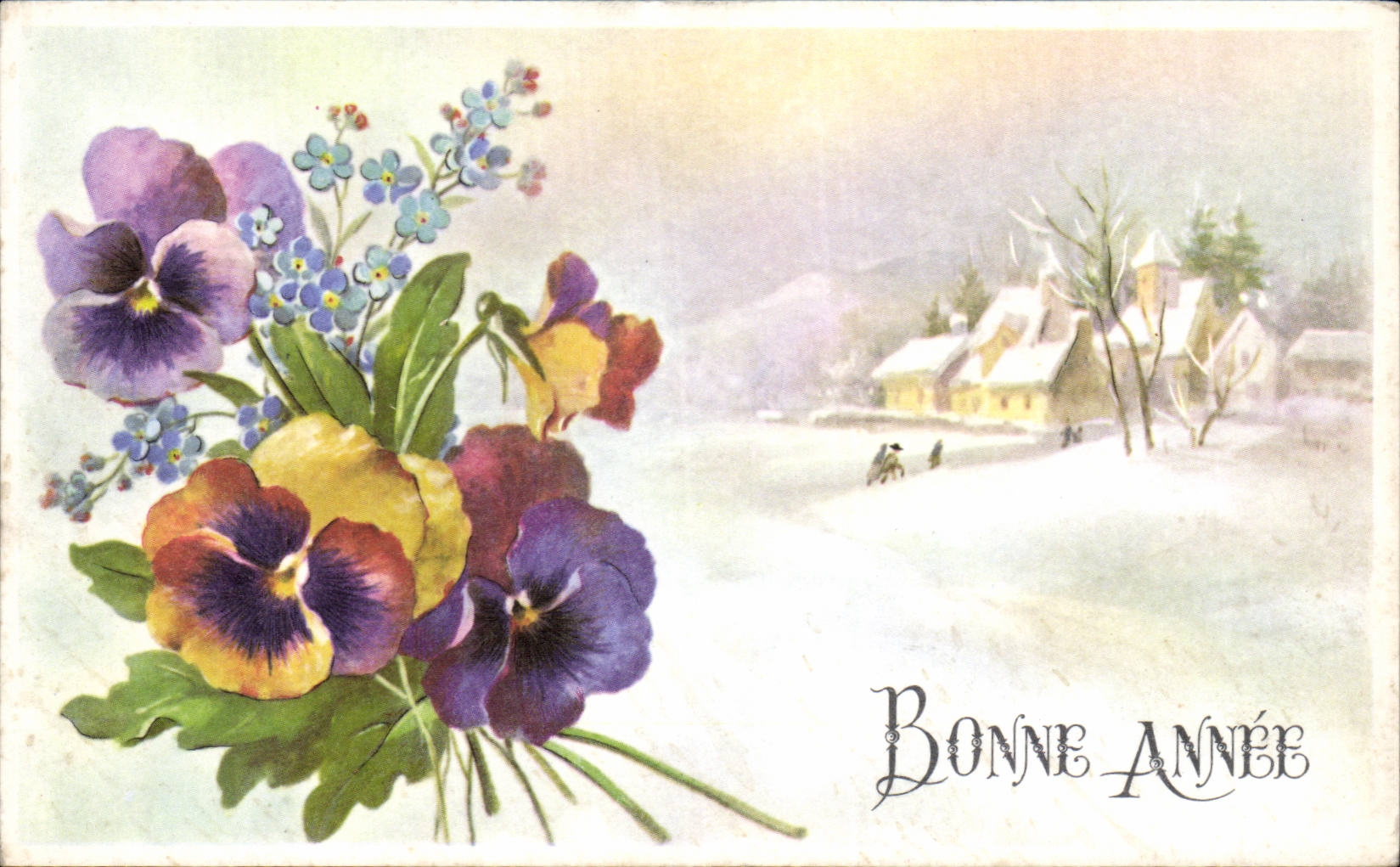 CPA Fantaisie Bonne annee