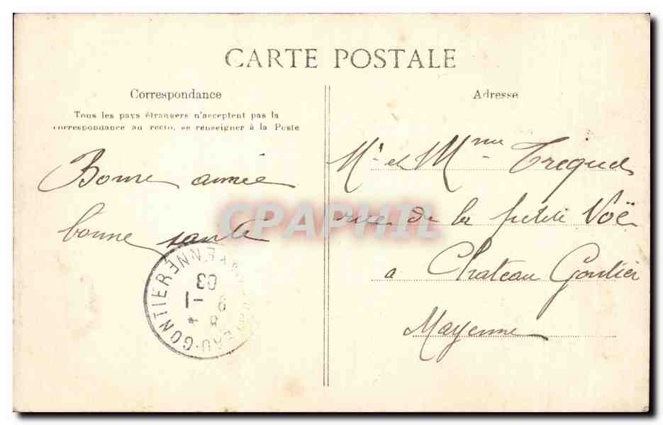 CPA Fantaisie Bonen annee — Rückseite