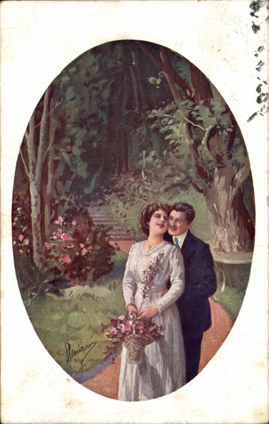 CPA Fantaisie Femme