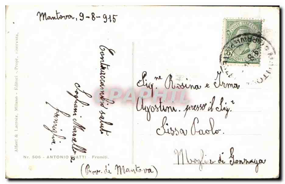CPA Fantaisie Femme jouant de la harpe — Rückseite