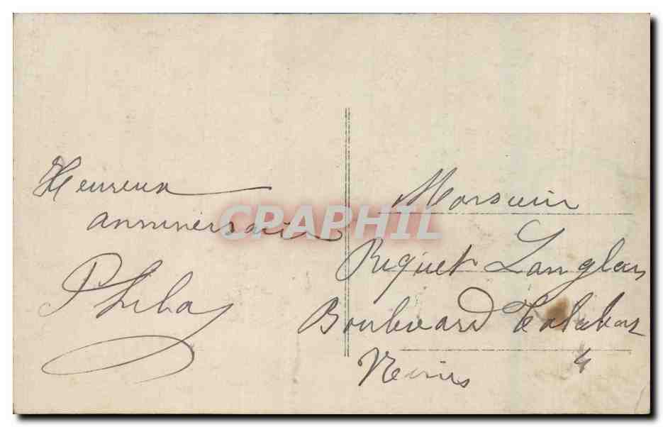 CPA Fantaisie Enfant Garcon — Verso
