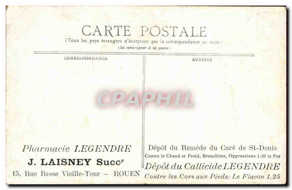 CPA Fantaisie Enfant — Verso