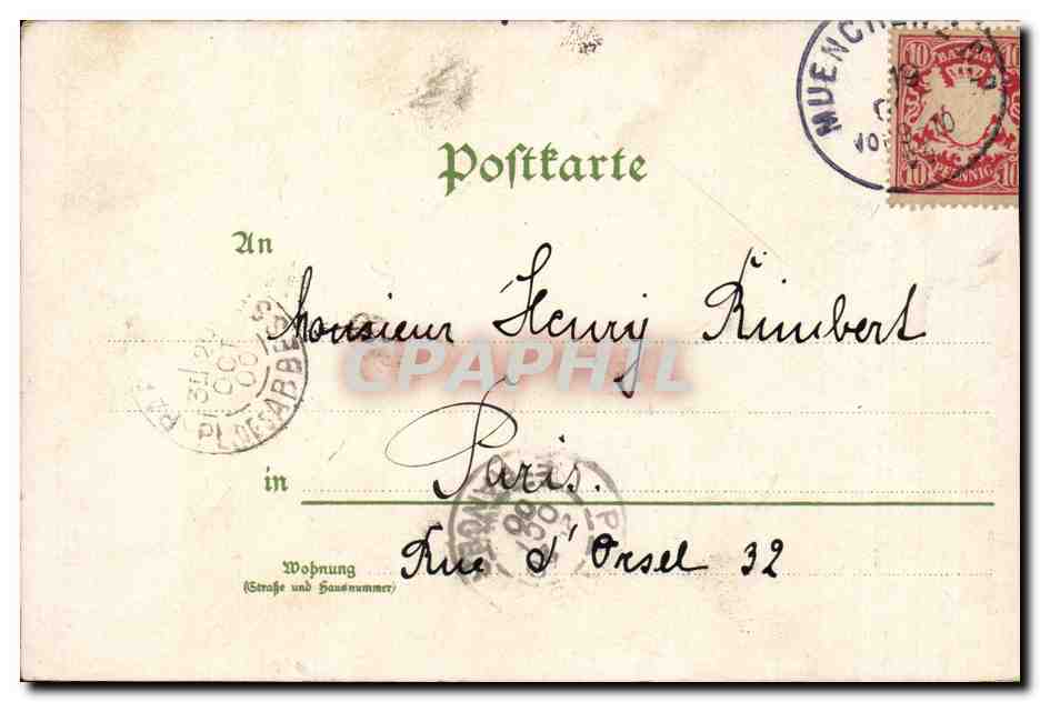 CPA Fantaisie Das Ei des Colombus Ernst Zimmermann — Verso
