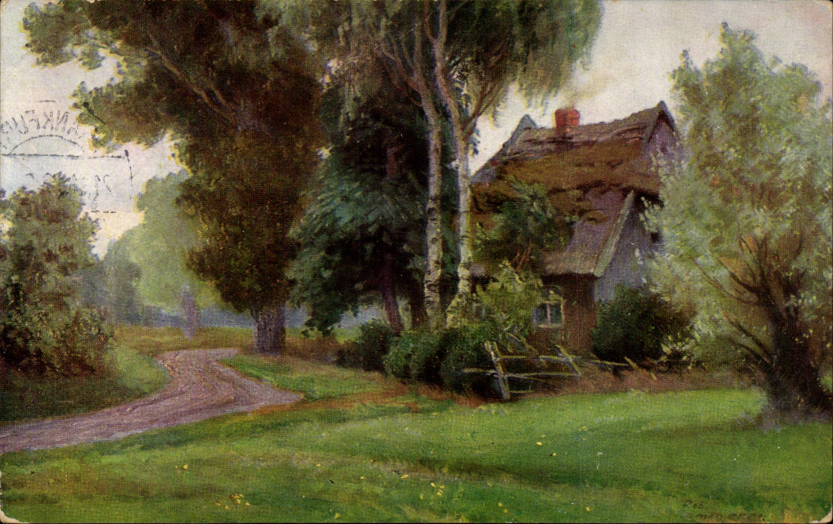 CPA Fantaisie Paysage