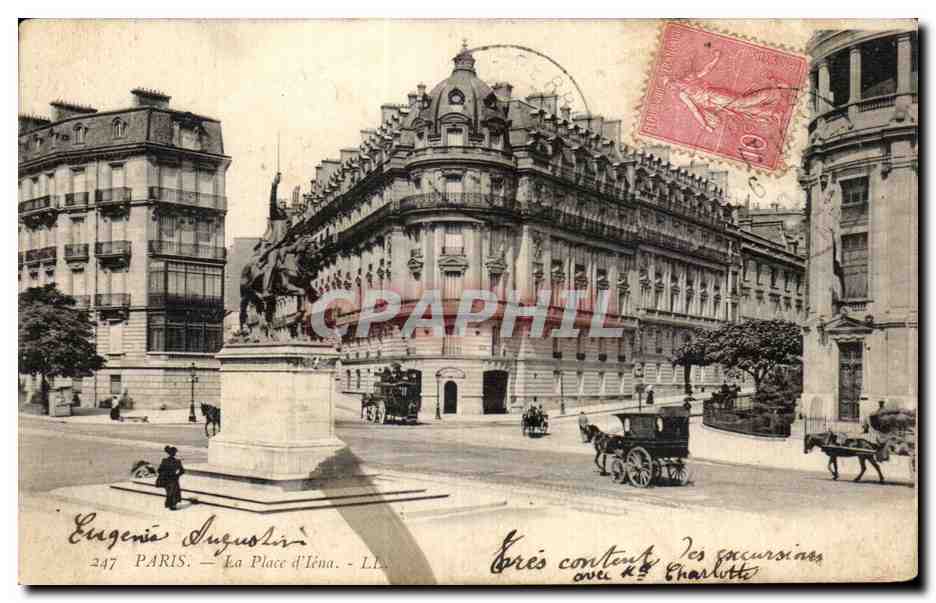 Paris CPA La place d'iena