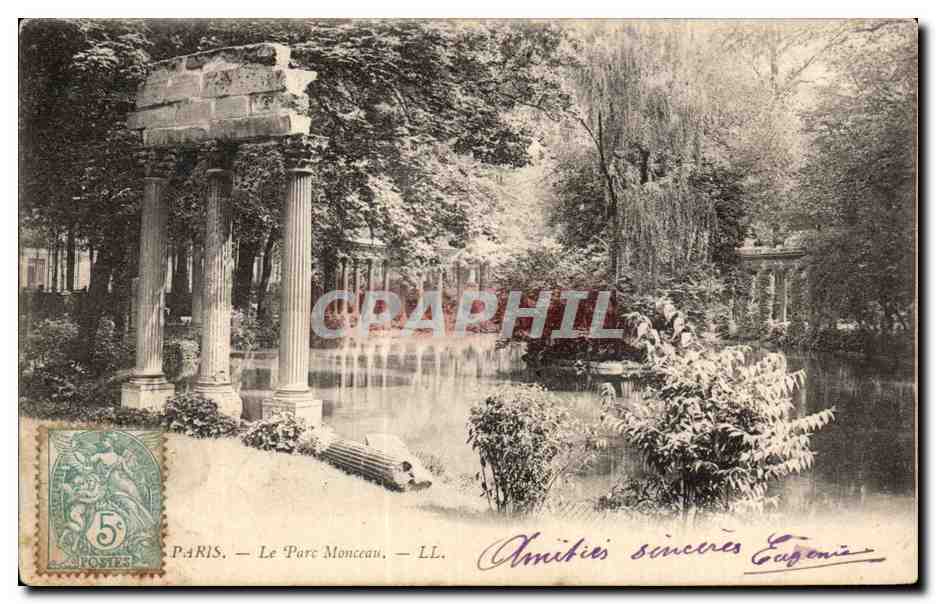Paris CPA Le parc Monceau