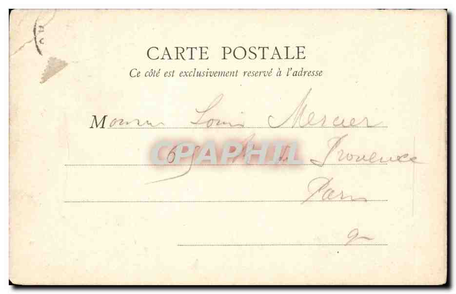 Paris CPA Le Louvre La colonnade — Rückseite