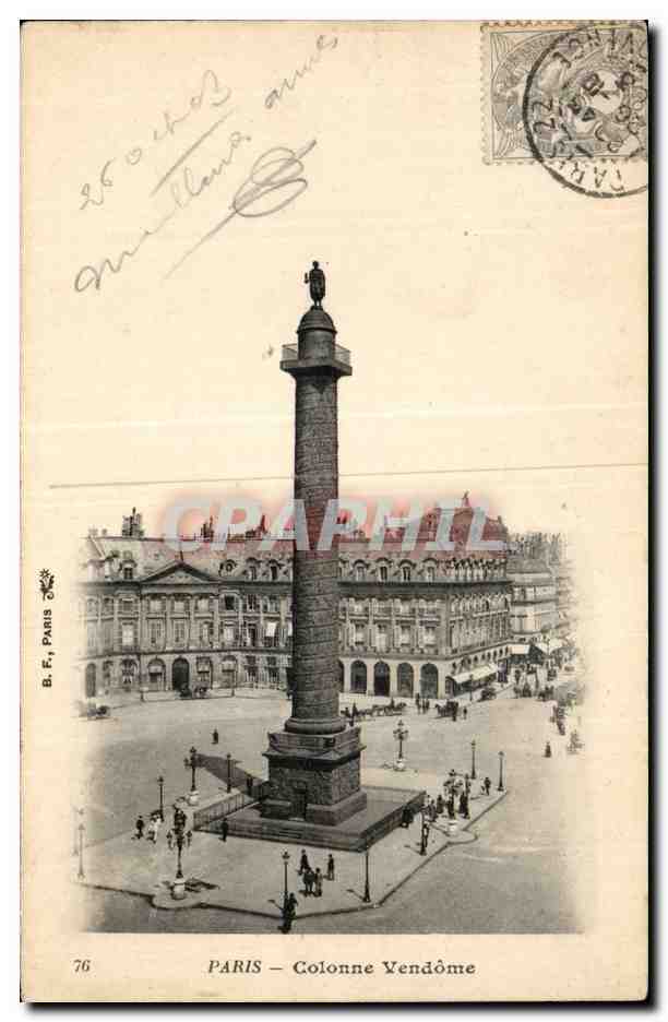 Paris CPA Colonne Vendome