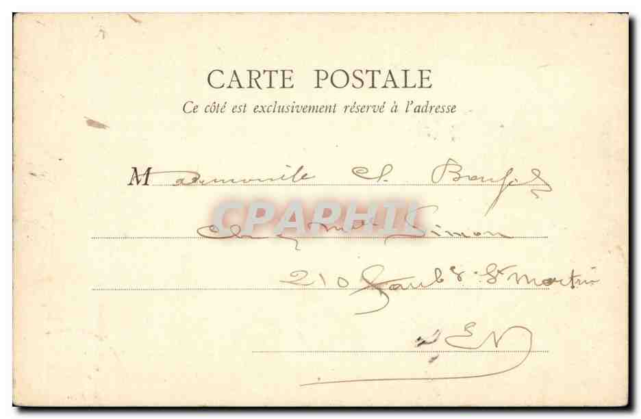 Paris CPA Colonne Vendome — Rückseite