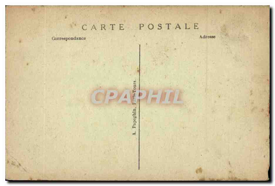 París Tarjeta postal antigua El Panteón J Blanc Clovis en la Batalla de Tolbiac — Reverso