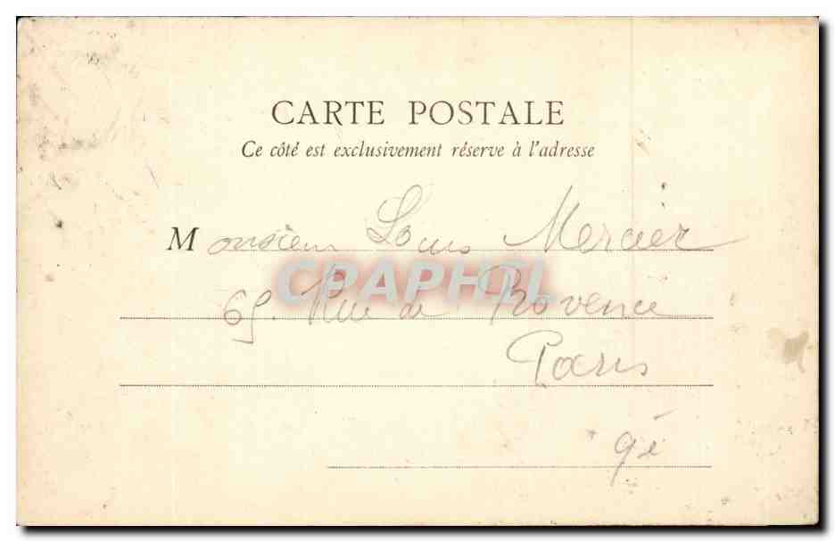 Paris CPA Lac du Bois de Boulogne — Verso