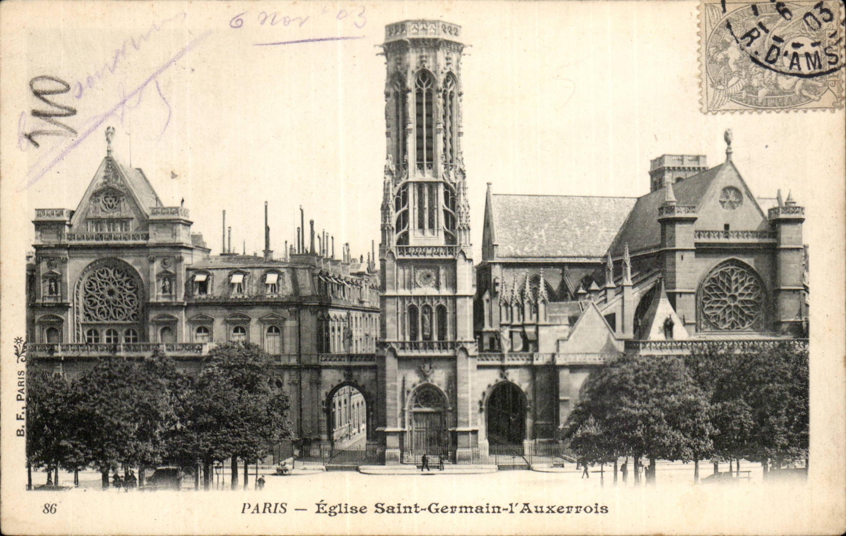 Paris CPA Eglise Saint Germain l'auxerrois
