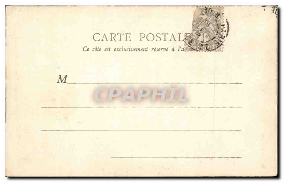 Paris CPA Jeanne d'arc de Fremiet — Rückseite