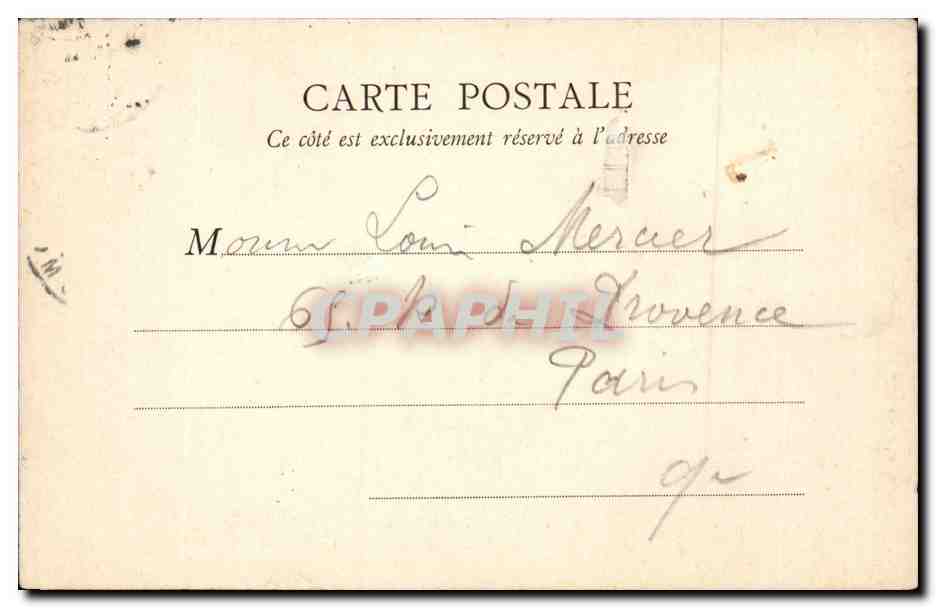 Paris CPA La Sorbonne  — Rückseite