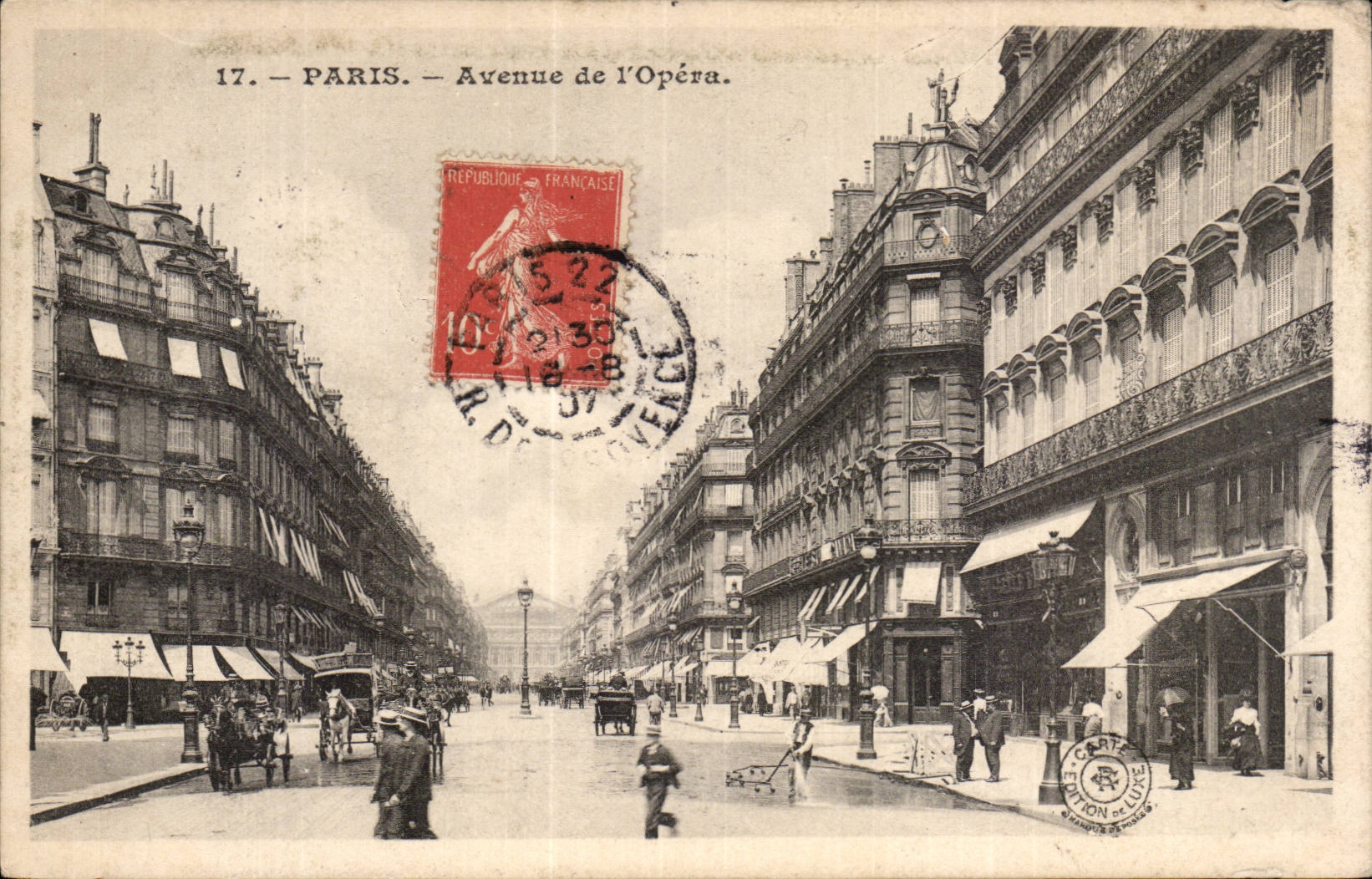 Paris CPA Avenue de l'opera