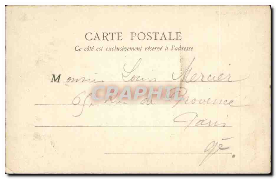 CPA Bois de Vincennes GRotte du lac Daumesnil — Verso