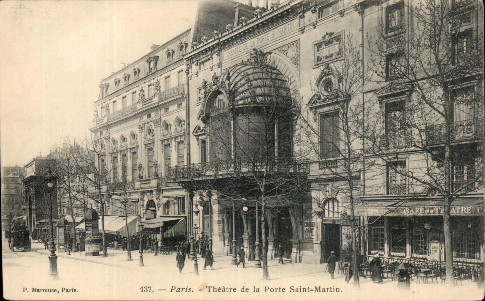 CPA Paris Theatre de la porte Saint martin 