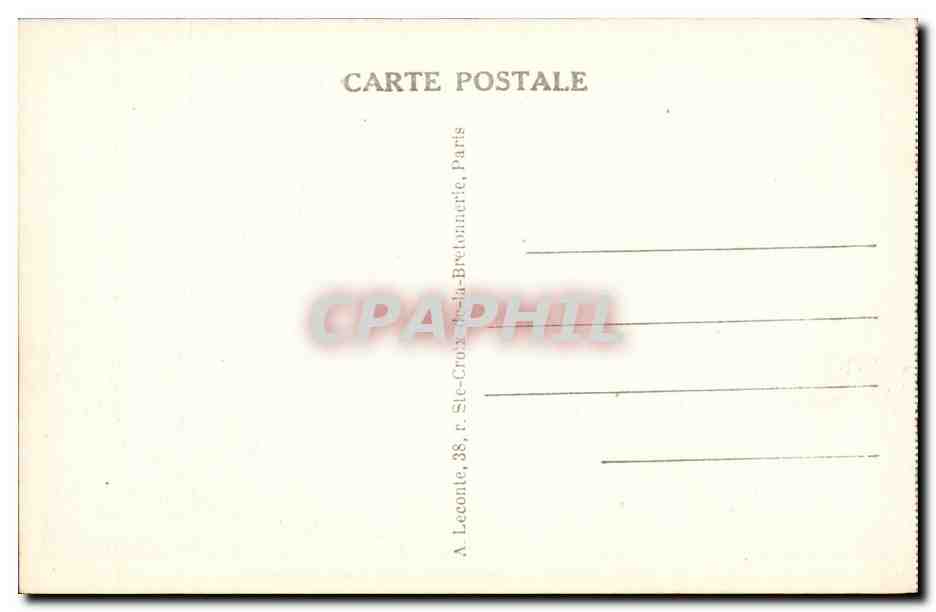 CPA Paris La Bourse  — Rückseite