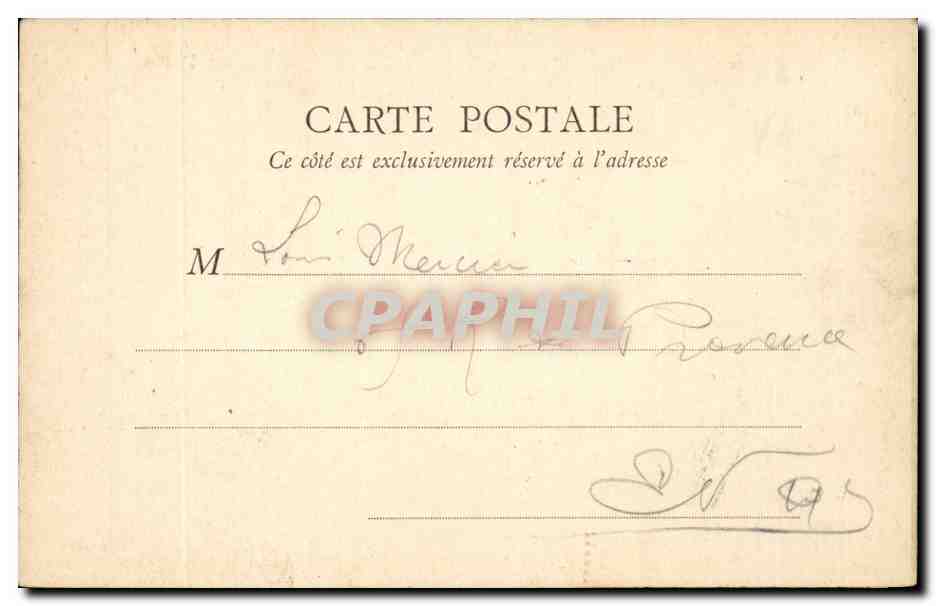 CPA Paris Parc Monceau La rotonde — Rückseite