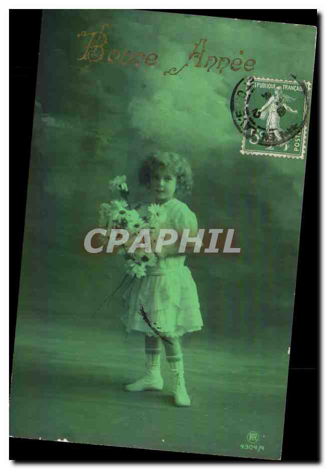 CPA Fantaisie Bonne Annee Enfant 