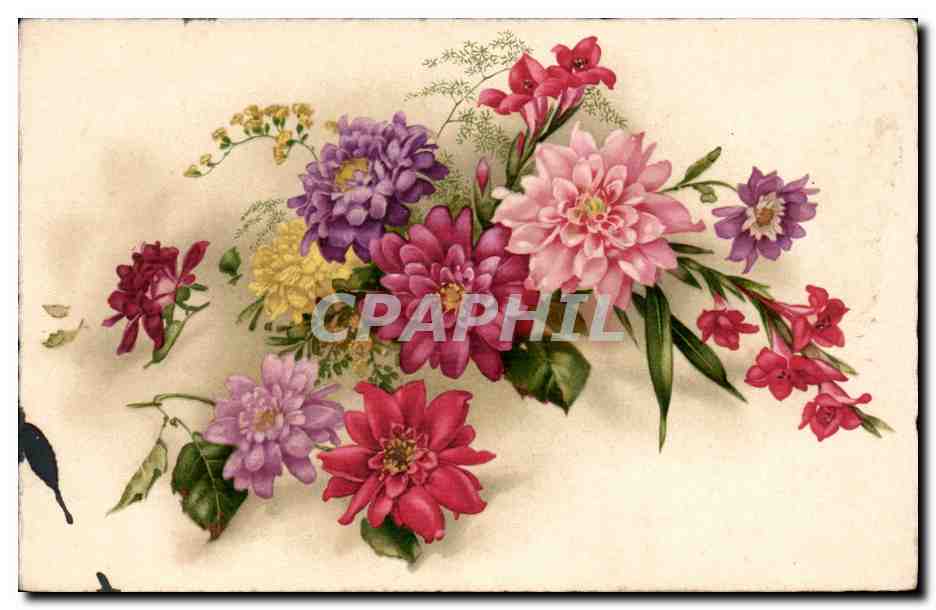 CPA Fantaisie Fleurs