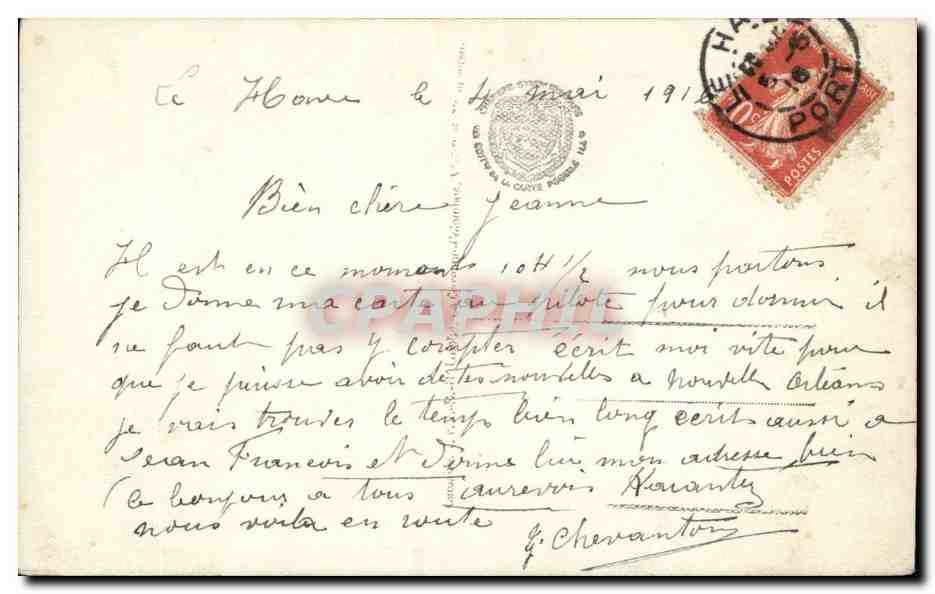 CPA Fantaisie Femme Petite poste du coeur — Verso