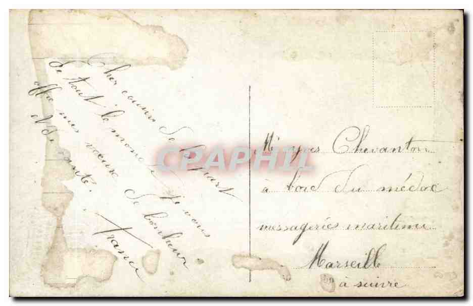 CPA Fantaisie Femme Bonen annee — Verso