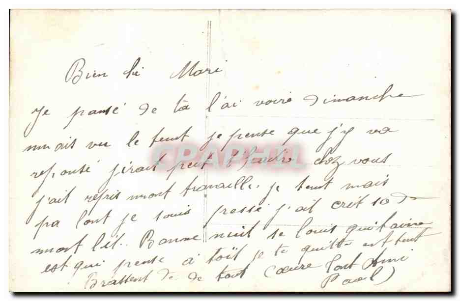 CPA Fantaisie Homme 1er avril Poisson — Rückseite